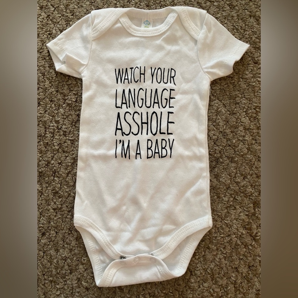 Funny newborn onesie